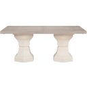 The appearance of Lofton Dining Table In Natural and White designed by Homelegance in the modern / contemporary interior design. This natural/white piece of furniture was selected by 1StopBedrooms from Lofton Collection to add a touch of cosiness and style into your home. Sku: 6018-108;6018-108B. Table Top Shape: Rectangular. Material: Textured. Size: 44" x 72".