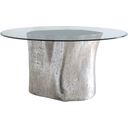 The appearance of Log Dining Table In Silver designed by Phillips Collection in the modern / contemporary interior design. This silver piece of furniture was selected by 1StopBedrooms from Log Collection to add a touch of cosiness and style into your home. Sku: PH57270. Table Top Shape: Round. Material: Resin. Size: 28".