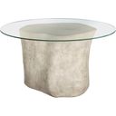 The appearance of Log Dining Table In Off White designed by Phillips Collection in the modern / contemporary interior design. This off white piece of furniture  was selected by 1StopBedrooms from Log Collection to add a touch of cosiness and style into your home. Sku: PH59415. Table Top Shape: Round. Material: Resin. Size: 28".