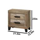 The appearance of Logan MDF Solid Wood Nightstand in Weathered Brown Pine designed by Best Quality Furniture in the country / farmhouse interior design. This weathered brown pine piece of furniture was selected by 1StopBedrooms from Logan Collection to add a touch of cosiness and style into your home. Sku: B850-N. Material: MDF.
