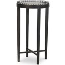 The appearance of Logan Round Drink Table In Bronze designed by Century Furniture in the modern / contemporary interior design. This bronze piece of furniture  was selected by 1StopBedrooms from Details Occasional Collection to add a touch of cosiness and style into your home. Sku: CSB-102-10. Material: Metal.