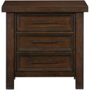 The appearance of Logandale Nightstand In Brown designed by Homelegance in the rustic / southwestern interior design. This brown piece of furniture  was selected by 1StopBedrooms from Logandale Collection to add a touch of cosiness and style into your home. Sku: 1559-4. Material: Wood.