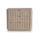 Loggia 3-Drawer Nightstand In Brown