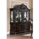 The appearance of Lombardy Hutch and Buffet In Walnut designed by Furniture of America in the traditional interior design. This walnut piece of furniture was selected by 1StopBedrooms from Lombardy Collection to add a touch of cosiness and style into your home. Sku: CM3146H;CM3146B. Material: Wood.