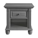 The appearance of London Lane 1 Drawer Nightstand In Arctic Gray designed by Oxford Baby in the modern / contemporary interior design. This arctic gray piece of furniture was selected by 1StopBedrooms from London Lane Collection to add a touch of cosiness and style into your home. Sku: 11022210. Material: Wood.