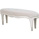 The appearance of London Place Bed Bench In Creamy Pearl designed by Michael Amini in the transitional interior design. This creamy pearl piece of furniture was selected by 1StopBedrooms from London Collection to add a touch of cosiness and style into your home. Sku: N9004904-112. Material: Polyester.
