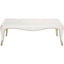 The appearance of London Place Rectangular Cocktail Table In Creamy Pearl designed by Michael Amini in the transitional interior design. This creamy pearl piece of furniture  was selected by 1StopBedrooms from London Collection to add a touch of cosiness and style into your home. Sku: N9004201-112. Material: Polyester.