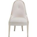 The appearance of London Place Side Chair In Creamy Pearl designed by Michael Amini in the transitional interior design. This creamy pearl piece of furniture was selected by 1StopBedrooms from London Collection to add a touch of cosiness and style into your home. Sku: N9004003A-112. Material: Polyester.