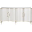 The appearance of London Place Sideboard In Creamy Pearl designed by Michael Amini in the transitional interior design. This creamy pearl piece of furniture was selected by 1StopBedrooms from London Collection to add a touch of cosiness and style into your home. Sku: N9004007-112. Material: Marble.