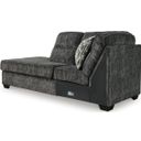 The appearance of Lonoke LAF Corner Chaise In Gunmetal designed by Signature Design by Ashley in the modern / contemporary interior design. This gunmetal piece of furniture  was selected by 1StopBedrooms from Lonoke Collection to add a touch of cosiness and style into your home. Sku: 5050416. Material: Fabric.