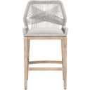 The appearance of Woven Loom Barstool In Taupe and Natural Gray designed by Essentials For Living in the transitional interior design. This taupe/natural gray piece of furniture was selected by 1StopBedrooms from Woven Collection to add a touch of cosiness and style into your home. Sku: 6808BS.WTA/PUM/NG. Material: Mahogany.
