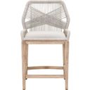 The appearance of Woven Loom Counter Stool In Taupe and Natural Gray designed by Essentials For Living in the transitional interior design. This taupe/natural gray piece of furniture was selected by 1StopBedrooms from Woven Collection to add a touch of cosiness and style into your home. Sku: 6808CS.WTA/PUM/NG. Material: Mahogany.