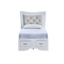 Lorana Full Bed In Sparkling White
