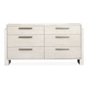The appearance of Lorelei Double Drawer Dresser In Misty Cloud designed by Magnussen in the transitional interior design. This misty cloud piece of furniture was selected by 1StopBedrooms from Lorelei Collection to add a touch of cosiness and style into your home. Sku: B5893-22. Material: Pine Veneer.