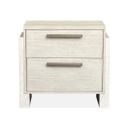 The appearance of Lorelei Drawer Nightstand In Misty Cloud designed by Magnussen in the transitional interior design. This misty cloud piece of furniture was selected by 1StopBedrooms from Lorelei Collection to add a touch of cosiness and style into your home. Sku: B5893-01. Material: Pine Veneer.