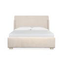 The appearance of Lorelei Queen Upholstered Sleigh Bed In Misty Cloud designed by Magnussen in the transitional interior design. This misty cloud piece of furniture was selected by 1StopBedrooms from Lorelei Collection to add a touch of cosiness and style into your home. Sku: B5893-52H;B5893-52F;B5893-52R. Bed Size: Queen. Material: Pine Veneer. Bed Type: Upholstered Bed.