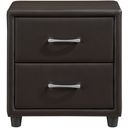 The appearance of Lorenzi Dark Brown Nightstand designed by Homelegance in the modern / contemporary interior design. This brown piece of furniture was selected by 1StopBedrooms from Lorenzi Collection to add a touch of cosiness and style into your home. Sku: 2220DBR-4. Material: Wood.