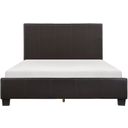 The appearance of Lorenzi Dark Brown Queen Upholstered Platform Bed designed by Homelegance in the modern / contemporary interior design. This brown piece of furniture was selected by 1StopBedrooms from Lorenzi Collection to add a touch of cosiness and style into your home. Sku: 2220DBR-1;2220DBR-3. Bed Type: Platform Bed. Material: Fabric. Bed Size: Queen.