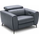 The appearance of Lorenzo Leather Chair In Blue Grey designed by J&M in the modern / contemporary interior design. This blue grey piece of furniture was selected by 1StopBedrooms from Lorenzo Collection to add a touch of cosiness and style into your home. Sku: 188241-C. Material: Leather.