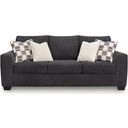 The appearance of Loreo Sofa In Ebony designed by Signature Design by Ashley in the modern / contemporary interior design. This ebony piece of furniture was selected by 1StopBedrooms from Loreo Collection to add a touch of cosiness and style into your home. Sku: 6310138. Material: Polyester.