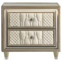 The appearance of Lorient 2-Drawer LED Nightstand with USB In Ivory and Camel designed by Coaster in the traditional interior design. This ivory and camel piece of furniture was selected by 1StopBedrooms from Lorient Collection to add a touch of cosiness and style into your home. Sku: 222662. Material: Fabric.