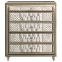 The appearance of Lorient 5-Drawer LED Chest of Drawers In Ivory and Camel designed by Coaster in the traditional interior design. This ivory and camel piece of furniture was selected by 1StopBedrooms from Lorient Collection to add a touch of cosiness and style into your home. Sku: 222665. Material: MDF.