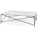 The appearance of Lorlei I White Marble Top With X-Shaped Antique Gold Iron Base Coffee Table designed by Mercana in the transitional interior design. This white and gold piece of furniture was selected by 1StopBedrooms from Lorlei Collection to add a touch of cosiness and style into your home. Sku: 69246-AB. Material: Iron.