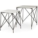The appearance of Lorlei White Marble Top With Antique Gold Iron Legs End And Side Table designed by Mercana in the modern / contemporary interior design. This white and gold piece of furniture was selected by 1StopBedrooms from Lorlei Collection to add a touch of cosiness and style into your home. Sku: 69247-AB. Material: Iron.