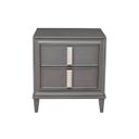 The appearance of Lorraine 2 Drawer Nightstand In Dark Grey designed by Alpine in the modern / contemporary interior design. This dark grey piece of furniture  was selected by 1StopBedrooms from Lorraine Collection to add a touch of cosiness and style into your home. Sku: 8171-02. Material: Pine.