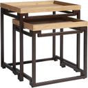 The appearance of Los Altos Dolca Vita Nesting Tables In Newcastle designed by Tommy Bahama in the transitional interior design. This newcastle piece of furniture was selected by 1StopBedrooms from Los Altos Collection to add a touch of cosiness and style into your home. Sku: 566-958. Material: Metal.