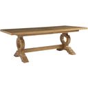 The appearance of Los Altos Farmington Rectangular Dining Table In Newcastle designed by Tommy Bahama in the traditional interior design. This newcastle piece of furniture was selected by 1StopBedrooms from Los Altos Collection to add a touch of cosiness and style into your home. Sku: 566-877C. Material: Metal. Table Top Shape: Rectangular. Size: 44" x 88".
