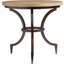 The appearance of Los Altos Flemming Round End Table In Newcastle designed by Tommy Bahama in the transitional interior design. This newcastle piece of furniture was selected by 1StopBedrooms from Los Altos Collection to add a touch of cosiness and style into your home. Sku: 566-950. Material: Metal.
