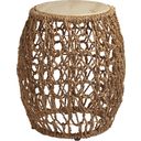 The appearance of Los Altos Madrid Woven Accent Table In Newcastle designed by Tommy Bahama in the transitional interior design. This newcastle piece of furniture was selected by 1StopBedrooms from Los Altos Collection to add a touch of cosiness and style into your home. Sku: 566-954. Material: Metal.