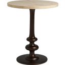 The appearance of Los Altos Marshall Stone Top Round End Table In Newcastle designed by Tommy Bahama in the transitional interior design. This newcastle piece of furniture was selected by 1StopBedrooms from Los Altos Collection to add a touch of cosiness and style into your home. Sku: 566-953. Material: Metal.