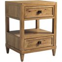 The appearance of Los Altos Reston Night Table In Newcastle designed by Tommy Bahama in the modern / contemporary interior design. This newcastle piece of furniture was selected by 1StopBedrooms from Los Altos Collection to add a touch of cosiness and style into your home. Sku: 566-622. Material: Metal.