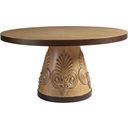 The appearance of Los Altos Weston Round Dining Table In Newcastle designed by Tommy Bahama in the traditional interior design. This newcastle piece of furniture  was selected by 1StopBedrooms from Los Altos Collection to add a touch of cosiness and style into your home. Sku: 566-875C. Table Top Shape: Round. Material: Metal. Size: 60".