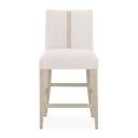 The appearance of Lotus Bay Gathering Chair In Sand designed by Michael Amini in the transitional interior design. This sand piece of furniture  was selected by 1StopBedrooms from Lotus Bay Collection to add a touch of cosiness and style into your home. Sku: 9030033A-138. Material: Solid Wood.