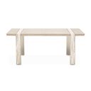 The appearance of Lotus Bay Narrow Rectangular Dining Table In Sand designed by Michael Amini in the modern / contemporary interior design. This sand piece of furniture was selected by 1StopBedrooms from Lotus Bay Collection to add a touch of cosiness and style into your home. Sku: 9030000-138. Table Top Shape: Rectangular. Size: 36" x 76". Material: Solid Wood.