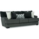 The appearance of Loughlin Sofa In Gun Metal designed by Furniture of America in the transitional interior design. This gun metal piece of furniture  was selected by 1StopBedrooms from Loughlin Collection to add a touch of cosiness and style into your home. Sku: SM5195-SF. Material: Chenille.