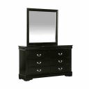 Louis Philippe Mirror In Black