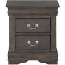 Louis Philippe Nightstand (Dark Gray)