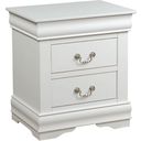 The appearance of Louis Philippe White Nightstand designed by ACME in the transitional interior design. This white piece of furniture  was selected by 1StopBedrooms from Louis Philippe Collection to add a touch of cosiness and style into your home. Sku: 23833. Material: Wood.