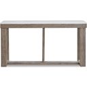 The appearance of Loyaska Brown And Ivory Sofa Table designed by Signature Design by Ashley in the transitional interior design. This brown/ivory piece of furniture was selected by 1StopBedrooms from Loyaska Collection to add a touch of cosiness and style into your home. Sku: T789-4. Material: Marble.