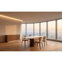 LP Balsato Dining Chair Set of 2 In Walnut And Champagne