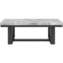 The appearance of Lucca Marble Cocktail Table In Gray designed by Steve Silver in the transitional interior design. This gray piece of furniture was selected by 1StopBedrooms from Lucca Collection to add a touch of cosiness and style into your home. Sku: LC350C. Material: MDF.