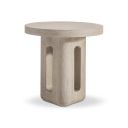 Lucerne Side Table In Beige and Tan