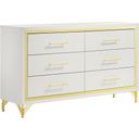 Lucia 6-drawer Bedroom Dresser White