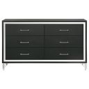 Lucia 6-Drawer Dresser Cabinet In Black