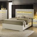 The appearance of Lucida Queen Bed In Beige designed by Furniture of America in the modern / contemporary interior design. This beige piece of furniture  was selected by 1StopBedrooms from Lucida Collection to add a touch of cosiness and style into your home. Sku: FM72015BG-Q-FBR;FM72015BG-Q-HB. Bed Type: Panel Bed. Bed Size: Queen. Material: Faux Fur.