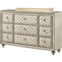 Lucienne Dresser In Beige Velvet